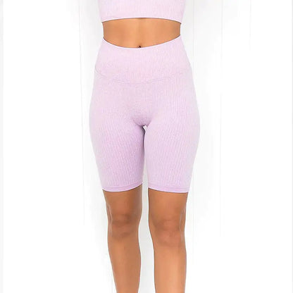 Women's High Waist Casual Yoga Gym Shorts