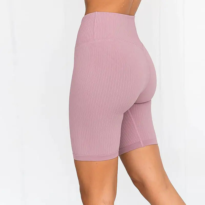 Women's High Waist Casual Yoga Gym Shorts