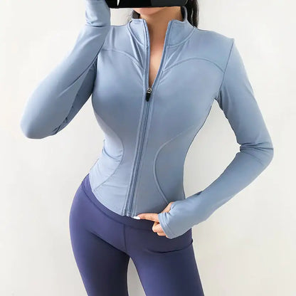 Sudadera corta de fitness y chaqueta de gimnasio
