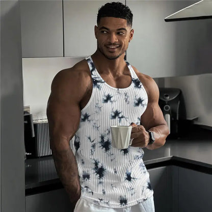 Musculosa de gym con estampado